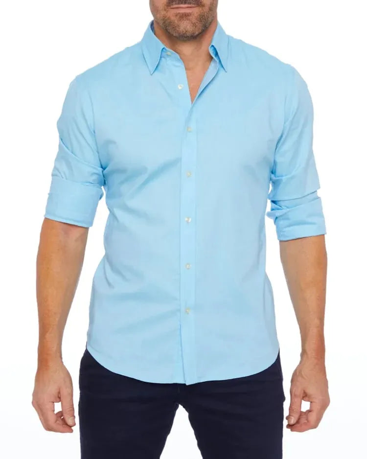 Liam MuscleFit - Oxford Shirt with Zipper