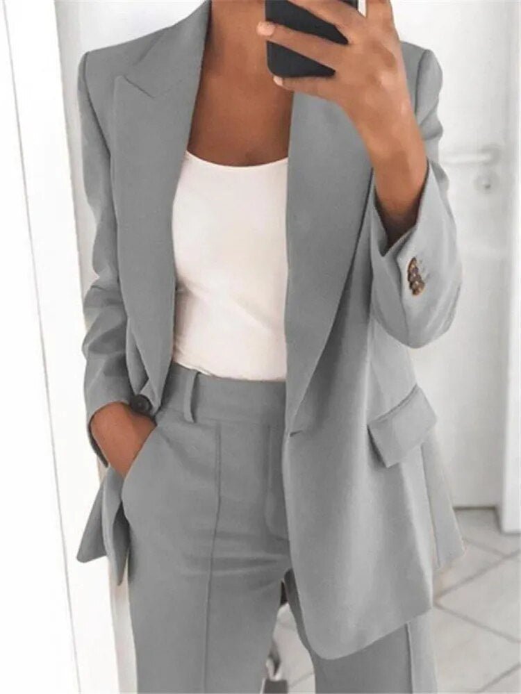 Serena™ - Elegant Two-Piece Blazer Suit