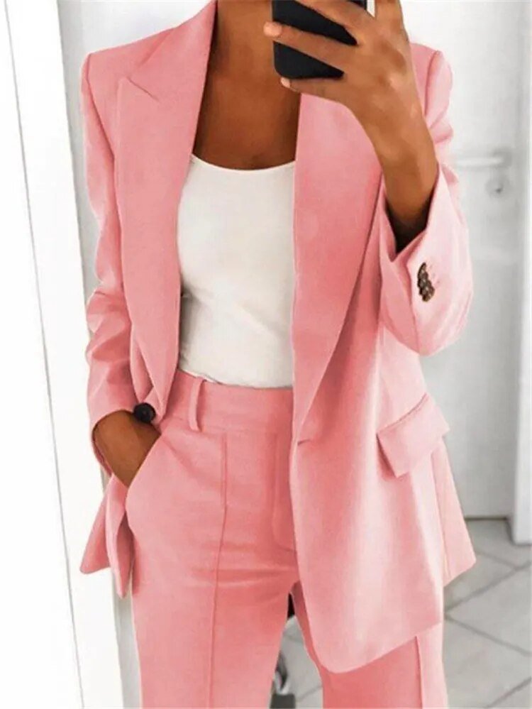 Serena™ - Elegant Two-Piece Blazer Suit