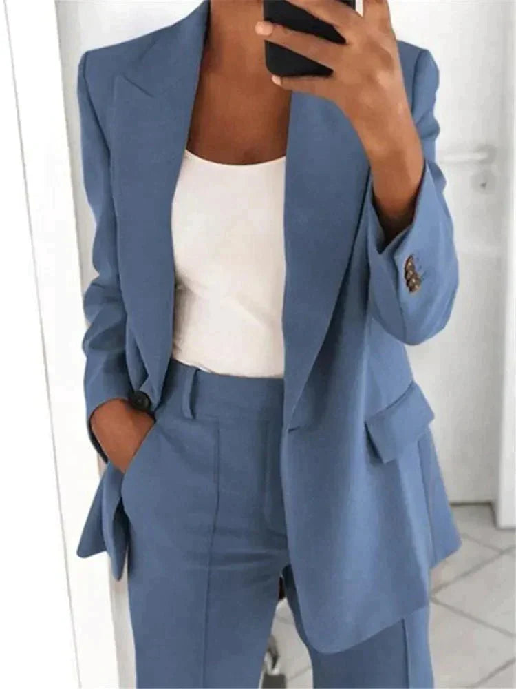 Serena™ - Elegant Two-Piece Blazer Suit