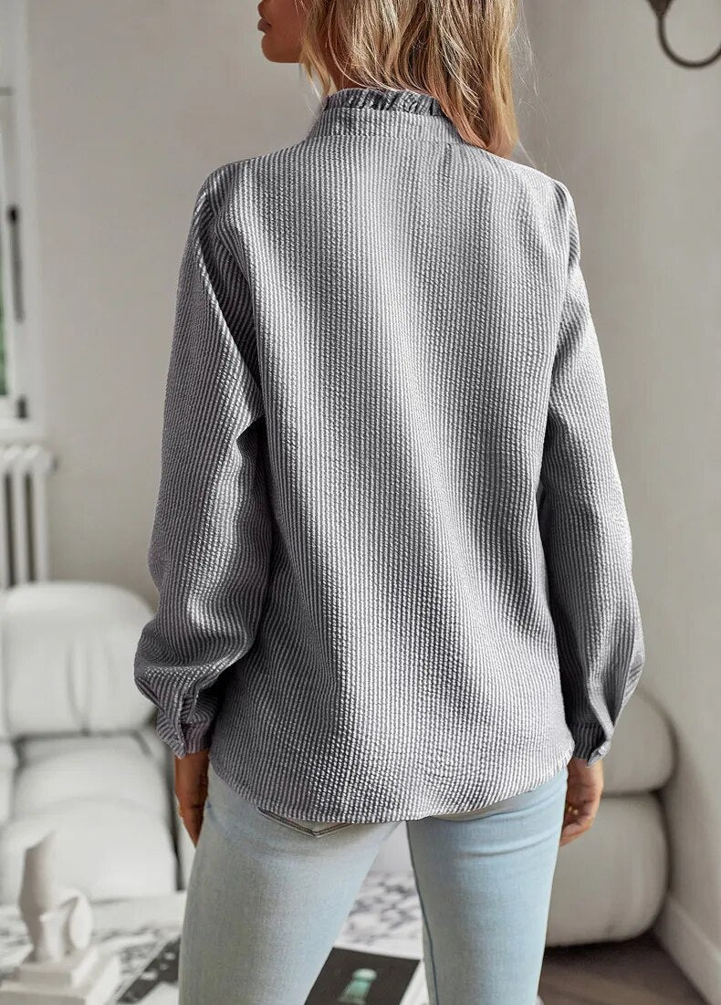 Lyssa™ | Elegant Long Sleeve Blouse