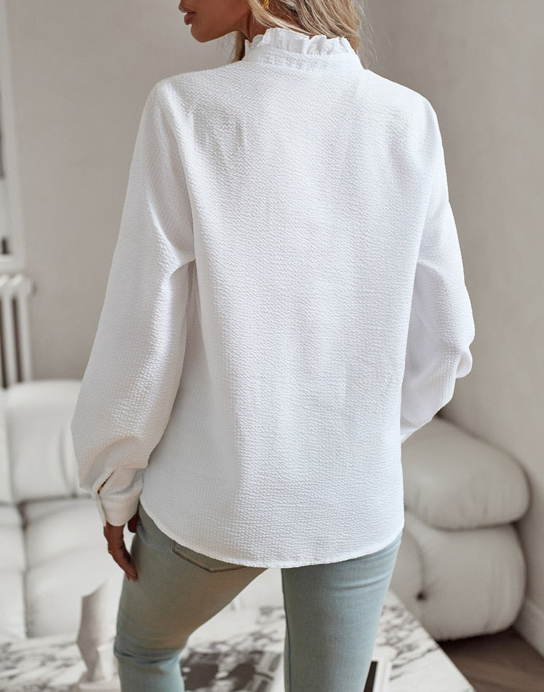 Lyssa™ | Elegant Long Sleeve Blouse