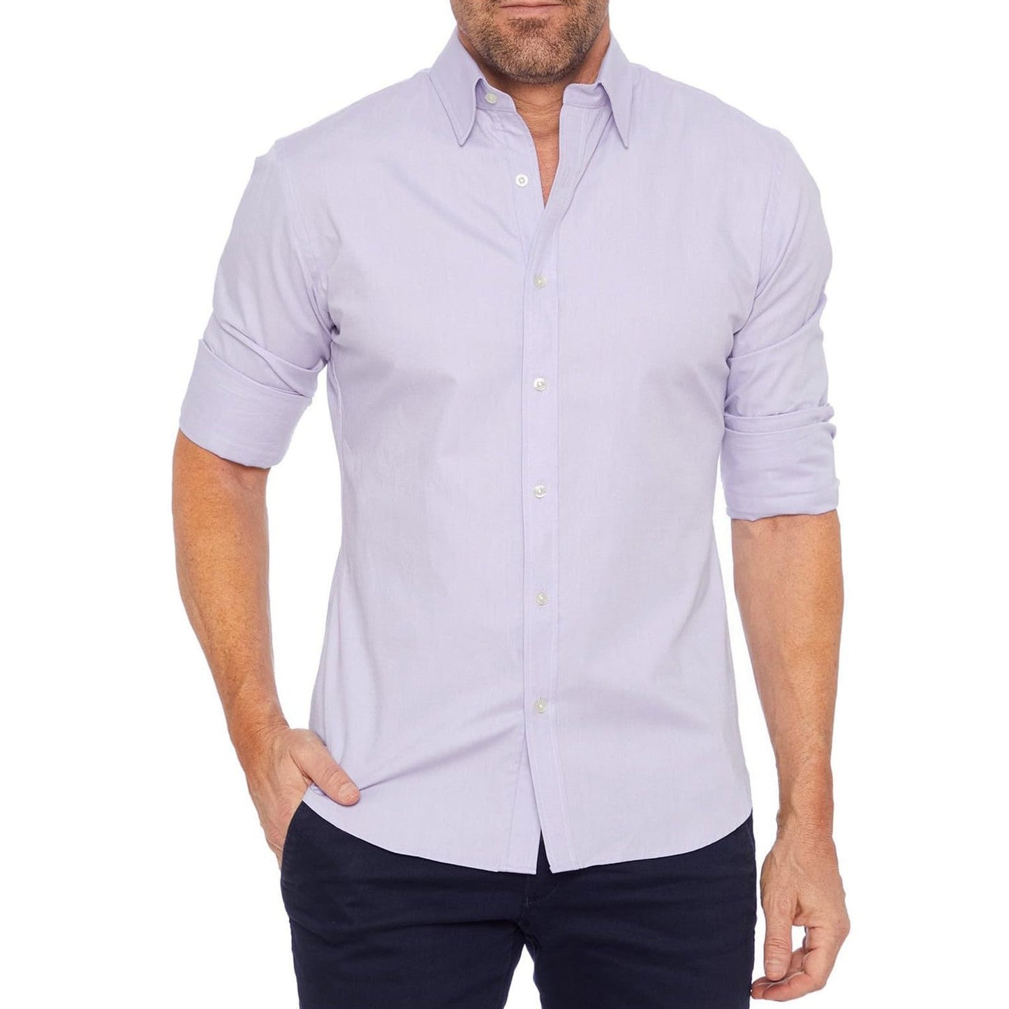 Liam MuscleFit - Oxford Shirt with Zipper