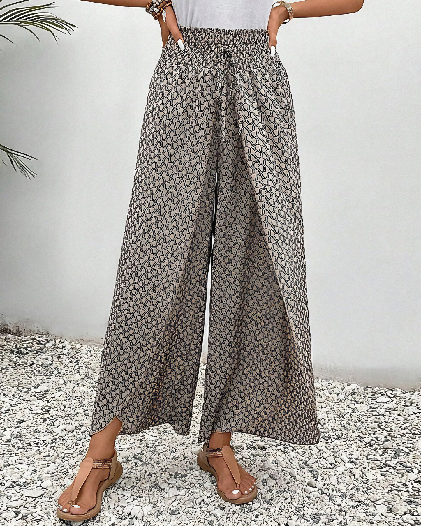 Evelyn™ | Flowy Wide-Leg Trousers