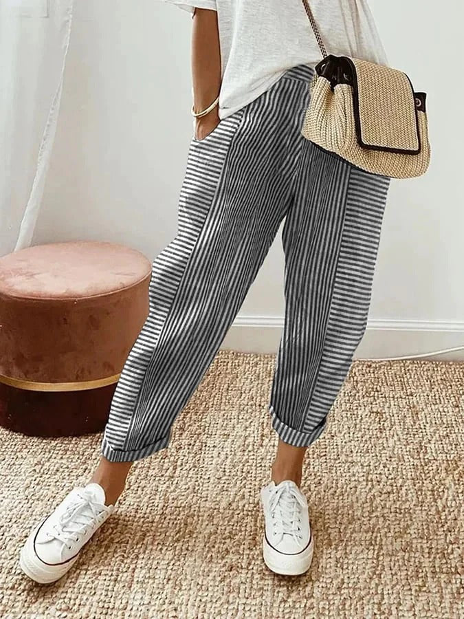 Chloé™ -  Striped Cotton Trousers