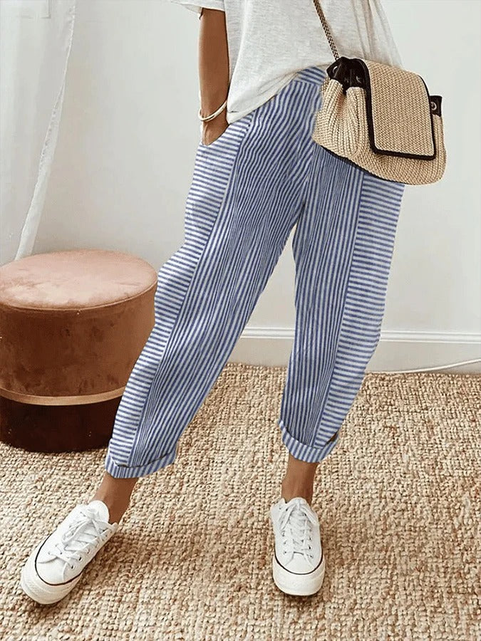 Chloé™ -  Striped Cotton Trousers