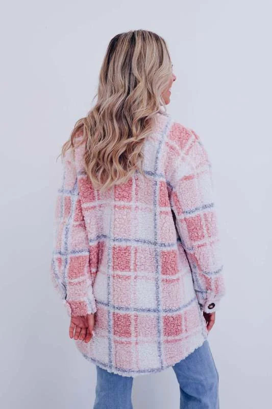 Amanda™ Polar Fleece Plaid Jacket