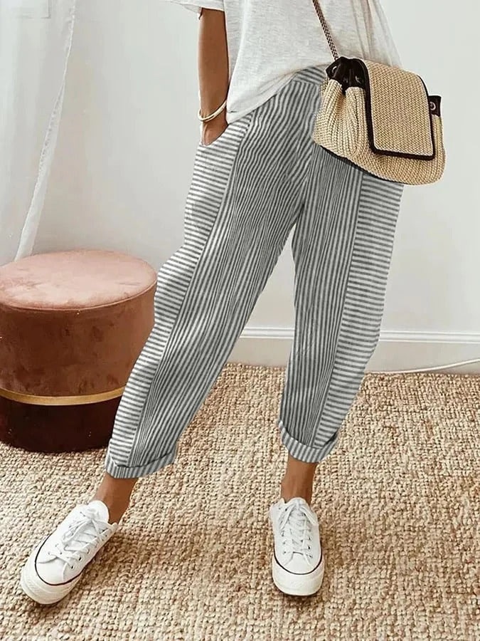 Chloé™ -  Striped Cotton Trousers