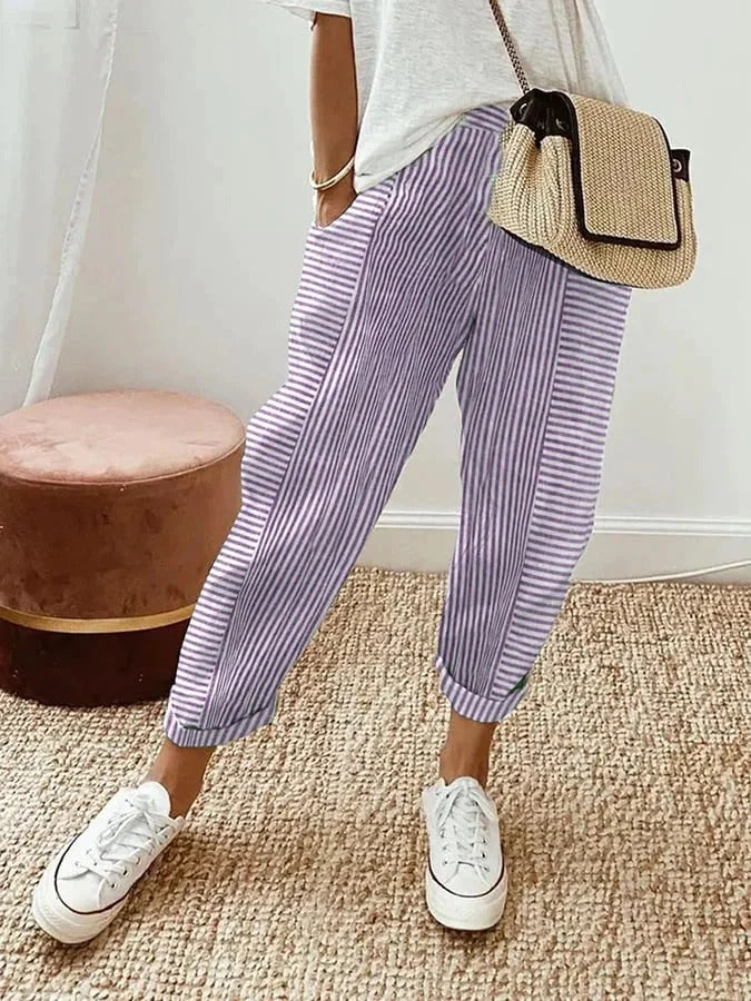 Chloé™ -  Striped Cotton Trousers